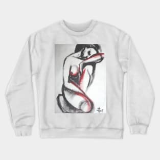 I Am Not In Love 2 - Female Nude Crewneck Sweatshirt